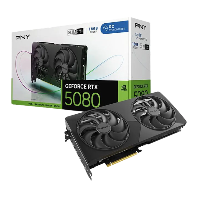 PNY GeForce RTX 5080 16GB Dual-Fan Slim OC